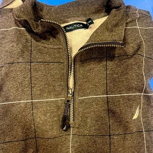 Nautica pullover quarter zip. Grey 3xl